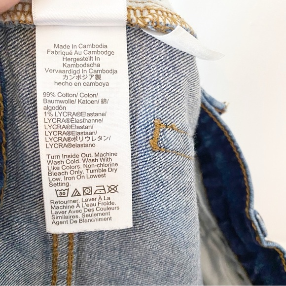 J. CREW Factory Mid Rise Flare Crop Jeans Button Fly Sz 28 - Picture 9 of 9